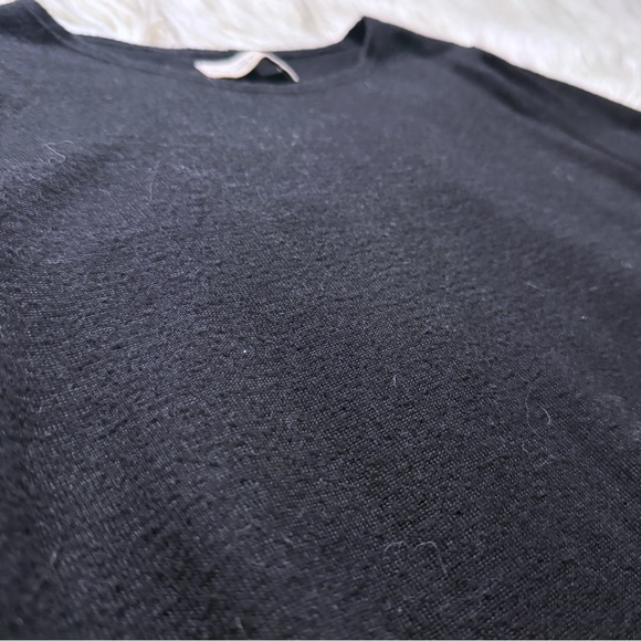 Abercrombie & Fitch Knit Long Sleeve Shirt Dress Black Size Medium - Picture 4 of 8